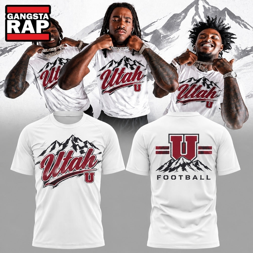 Utah Utes Football White Out 2026 White Hoodie T-Shirt