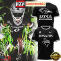 UTSA Roadrunners Back In Black Dard Mode 2025 All Over Print Shirt