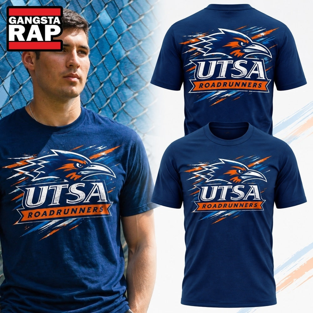 UTSA Roadrunners Los Correcaminos 2026 Navy Graphic T Shirt