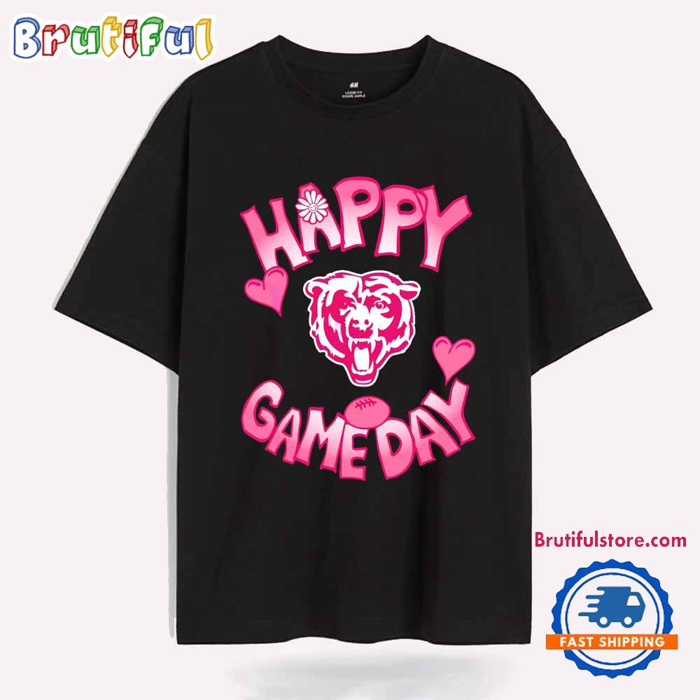 Valentines Day Chicago Bears Happy Gameday T Shirt