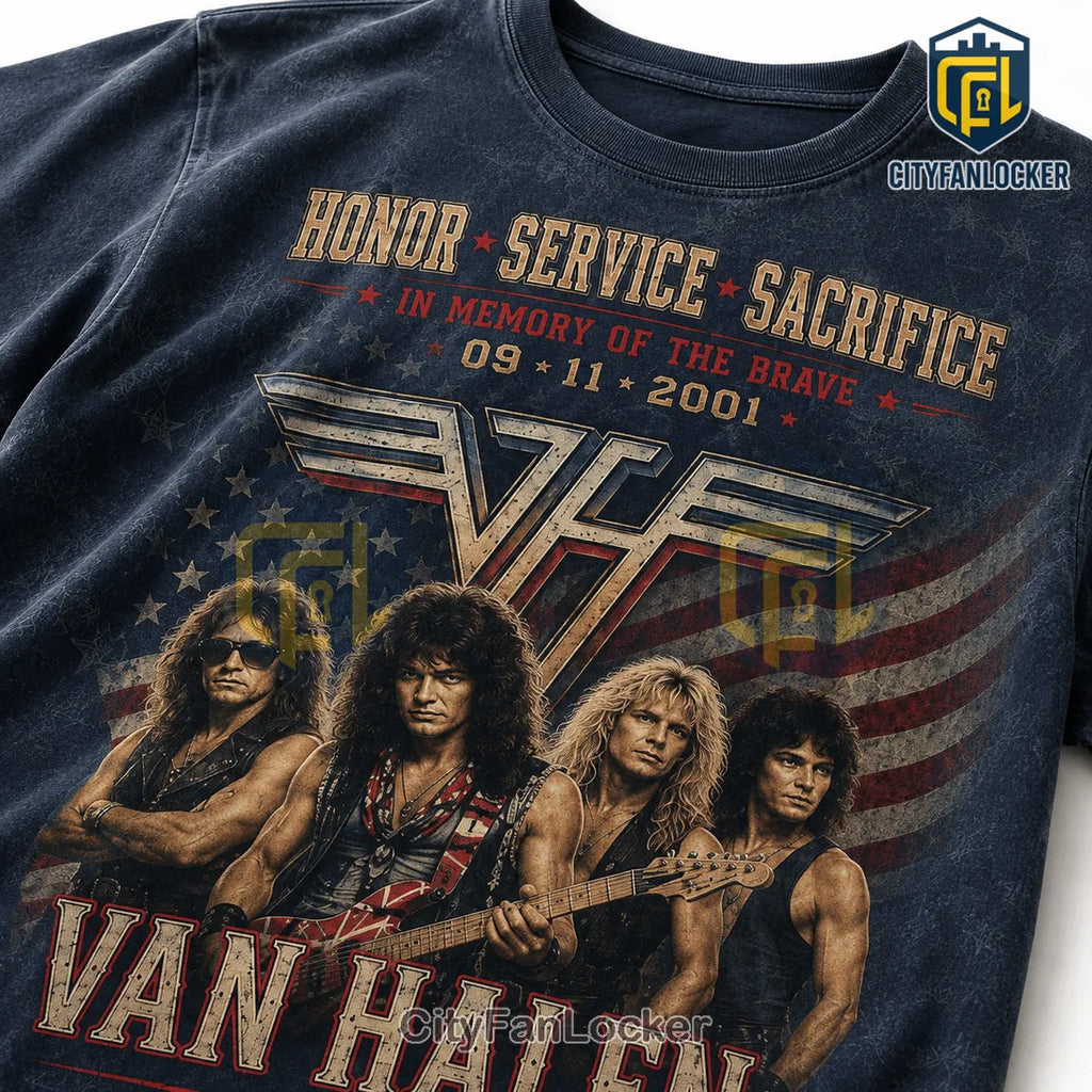 Van Halen 9-11 Remembrance Patriotic Tribute T-Shirt
