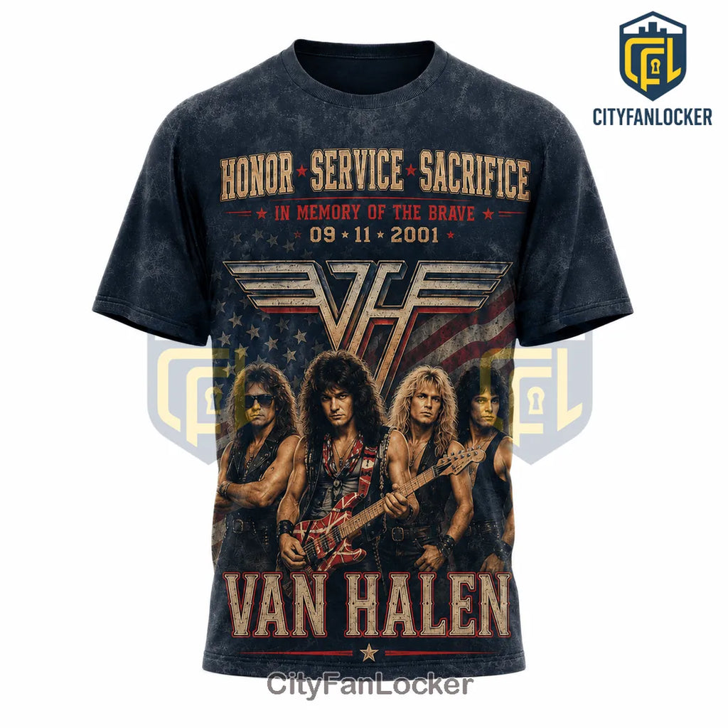 Van Halen 9-11 Remembrance Patriotic Tribute T-Shirt