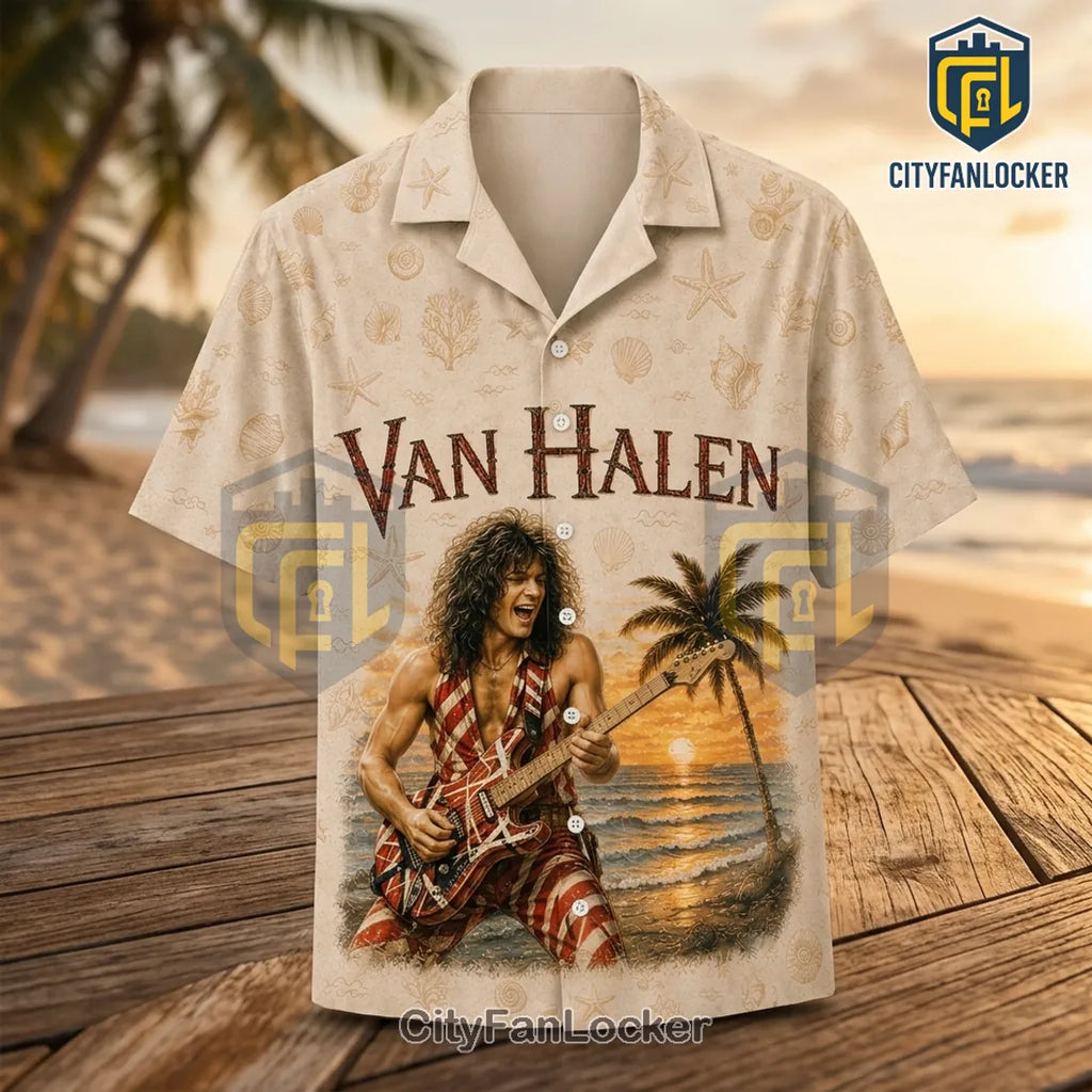 Van Halen Eddie Van Halen Vintage Hawaiian Shirt