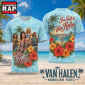 Van Halen Hawaiian Vibes Floral Lei Beach Scene 2026 3D Shirt