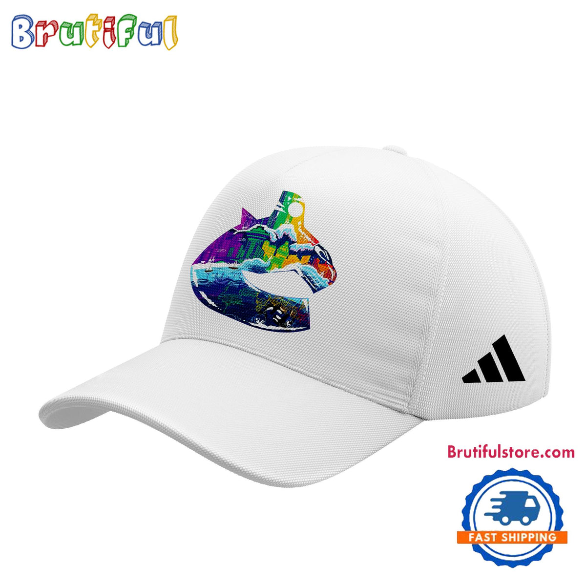 Vancouver Canucks Special Vanpride Baseball Cap