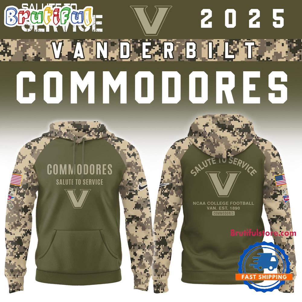 Vanderbilt Commodores 2025 NCAA Salute To Service Limited New Hoodie