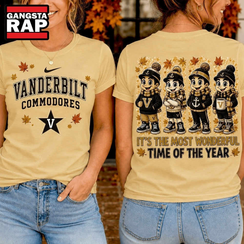 Vanderbilt Commodores 2026 NCAA Autumn Festive Cheer T Shirt
