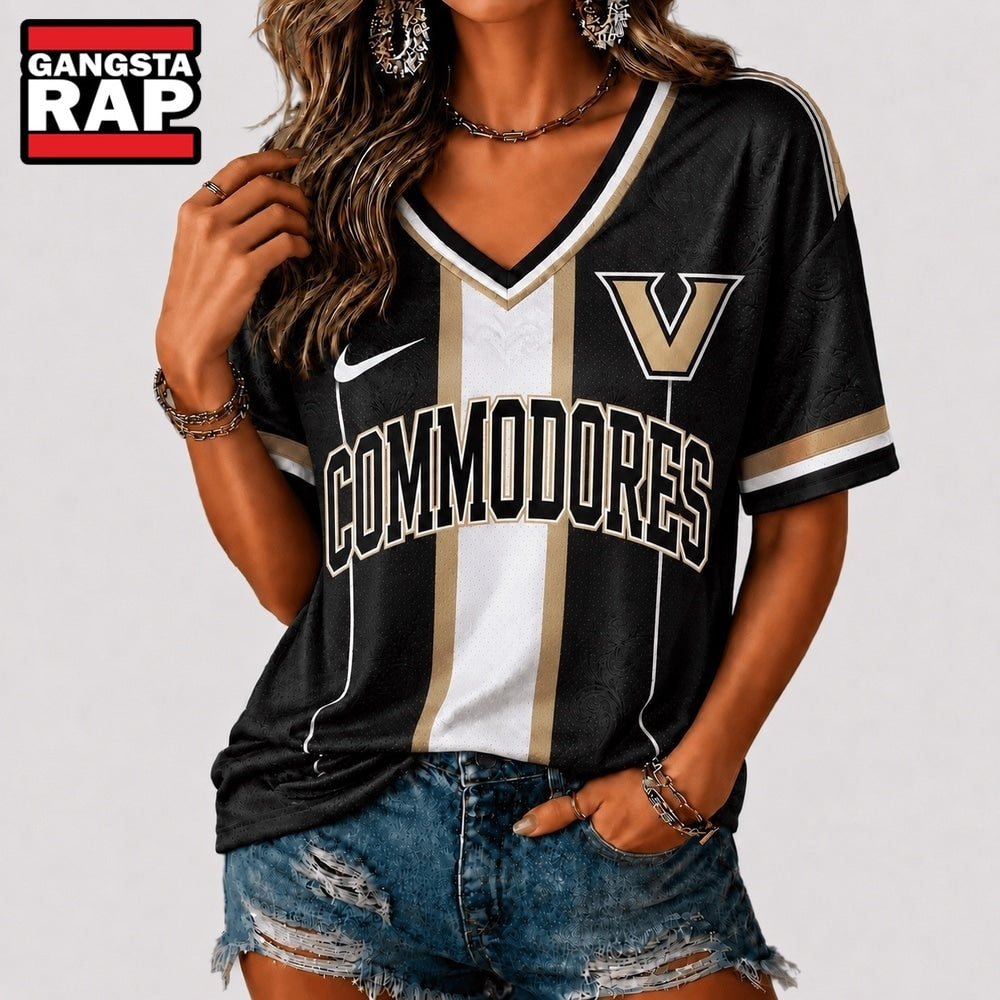 Vanderbilt Commodores NCAA Rivalry Game Spirit V neck T Shirt