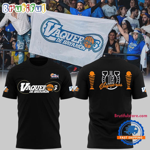 Vaqueros de Bayamon 2025 Play Offs BSN Black Shirt