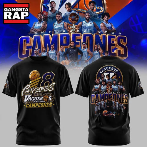 Vaqueros de Bayamon 2026 BSN Champions New Design Hoodie T-Shirt
