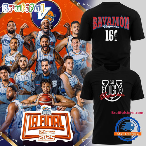Vaqueros de Bayamon a La Final Brava 2025 Black T Shirt
