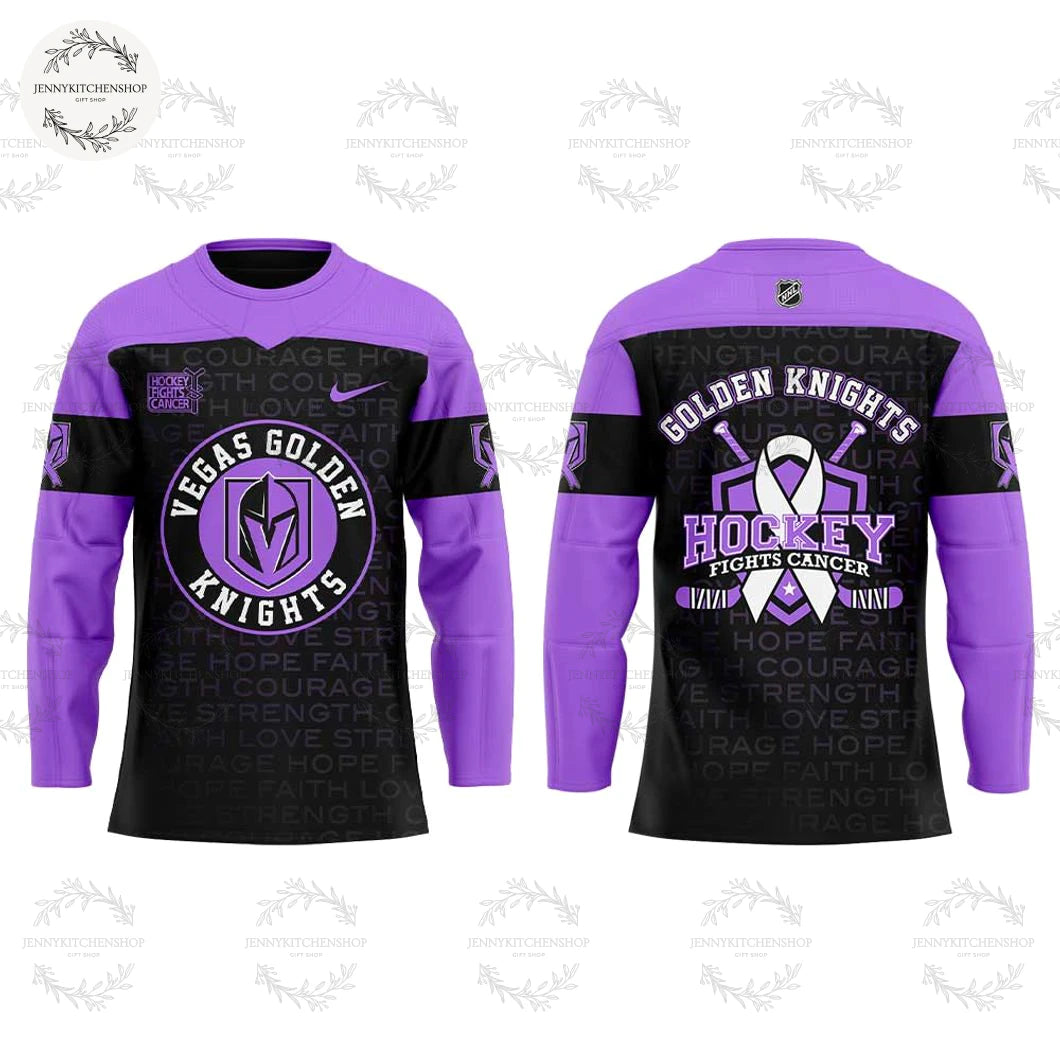 Vegas Golden Knights 2025 Fights Cancer New Edition Jersey