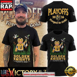 Vegas Golden Knights 2026 Playoffs Round 2 Forged in Gold T-Shirt