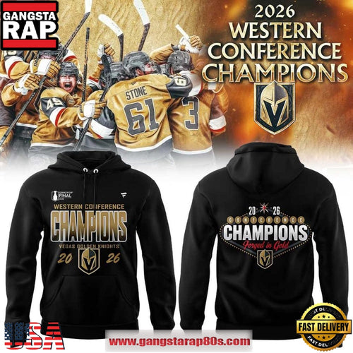 Vegas Golden Knights 2026 Western Conference Champions Unisex Hoodie