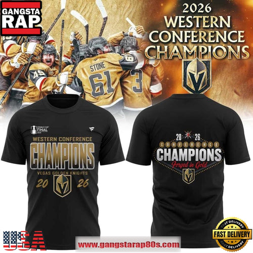 Vegas Golden Knights 2026 Western Conference Champions Unisex T Shirt