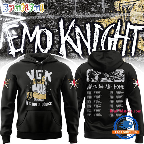 Vegas Golden Knights Emo Knights When We Are Home Hoodie T-Shirt