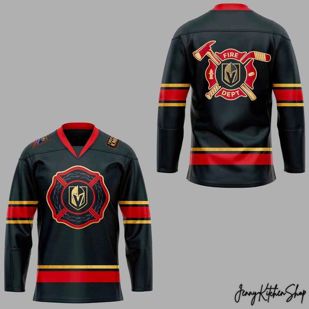 Vegas Golden Knights Firefighter Appreciation Hockey Jersey