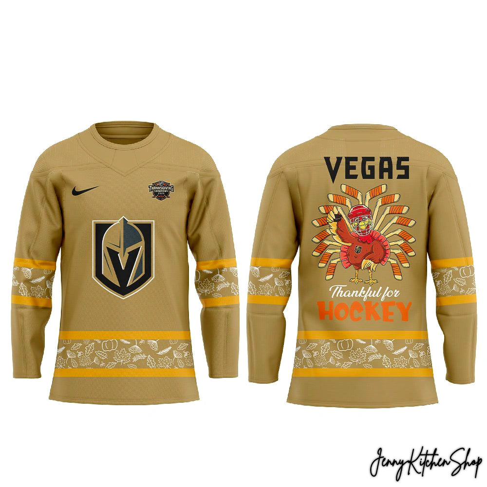 Vegas Golden Knights Happy Thanksgiving 2025 Limited Hockey Jersey