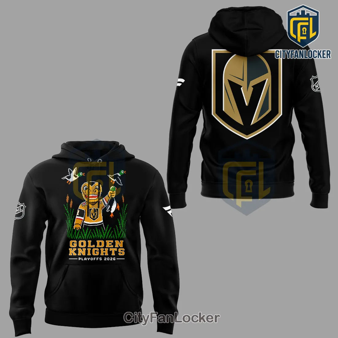 Vegas Golden Knights Limited Edition 2026 Playoffs Duck Hunt Hoodie