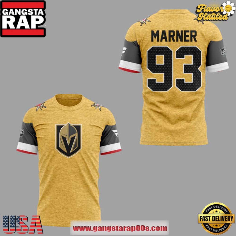 Vegas Golden Knights Mitch Marner Home Breakaway 2025 3D T Shirt