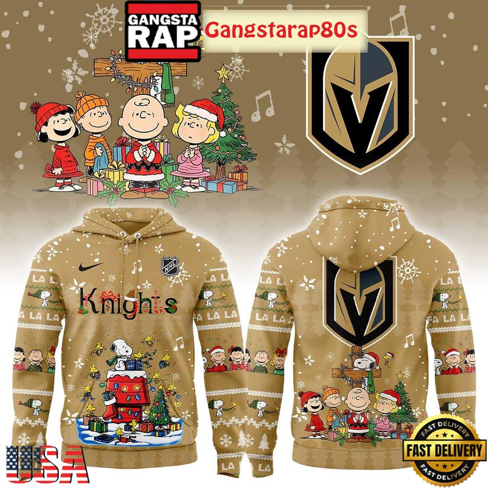 Vegas Golden Knights Snoopy Christmas 2025 Hoodie