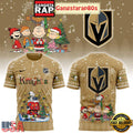 Vegas Golden Knights Snoopy Christmas 2025 T Shirt