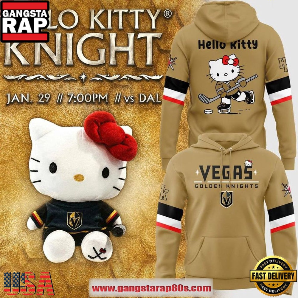 Vegas Golden Knights x Hello Kitty Night 2026 Limited Edition Hoodie T-Shirt