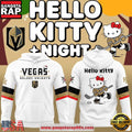 Vegas Golden Knights x Hello Kitty Night 2026 Limited Edition White Hoodie