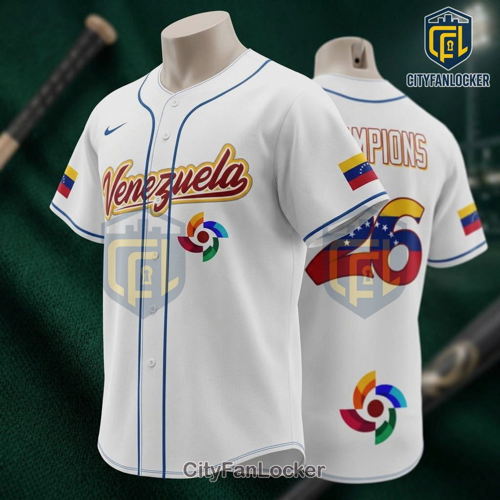 Venezuela Champions Baseball World Classic 2026 Team Jersey