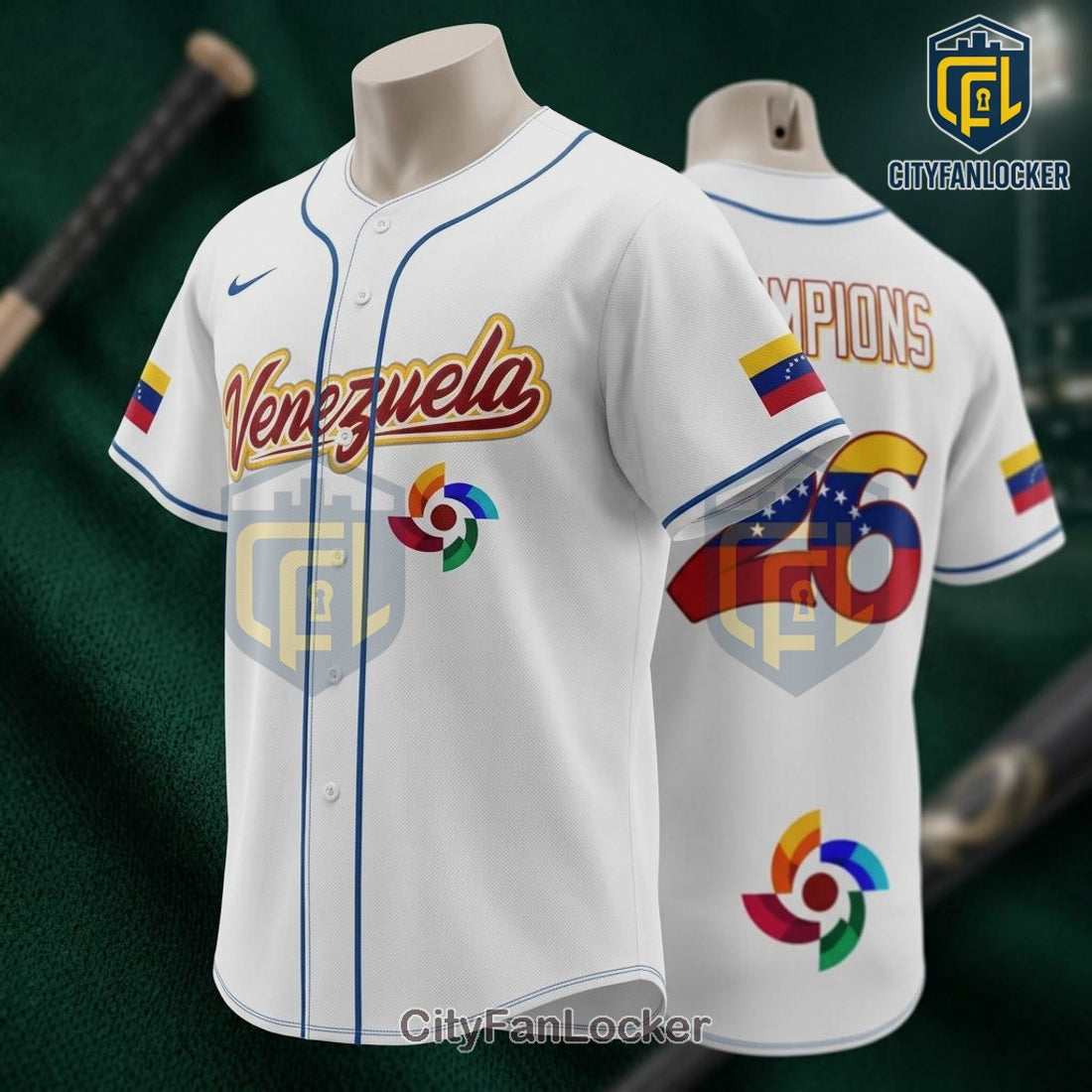 Venezuela Champions Baseball World Classic 2026 Team Jersey