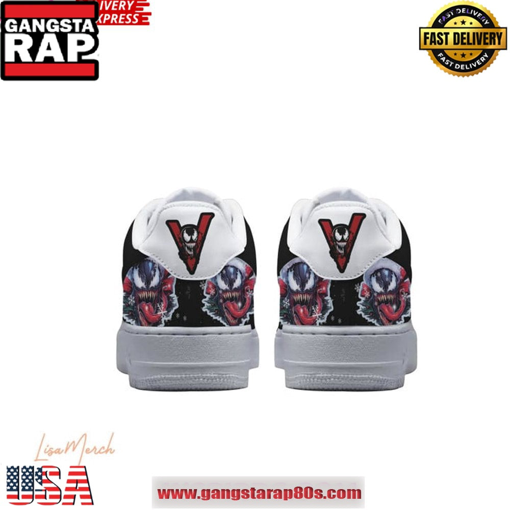 Venom Christmas Holiday Limited Edition Air Force 1 Running Sneakers