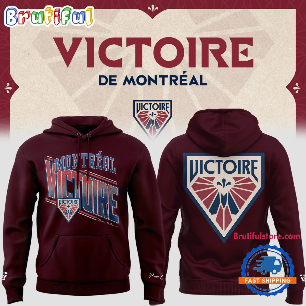 Victoire De Montreal Women’s Hockey League 2024 Hoodie T-Shirt