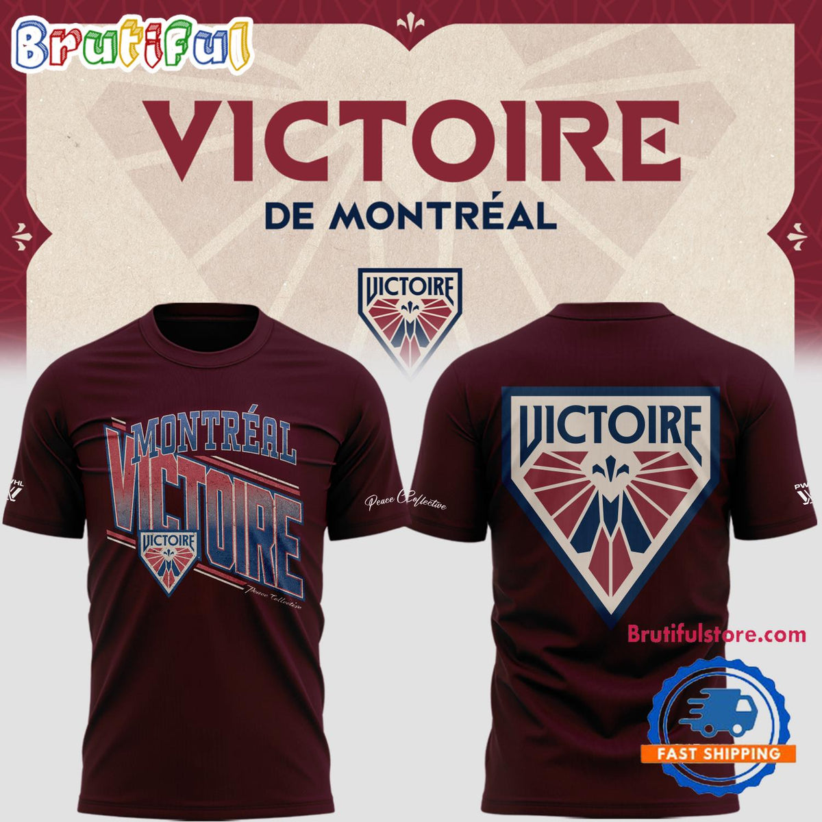 Victoire De Montreal Women’s Hockey League 2024 Hoodie T-Shirt
