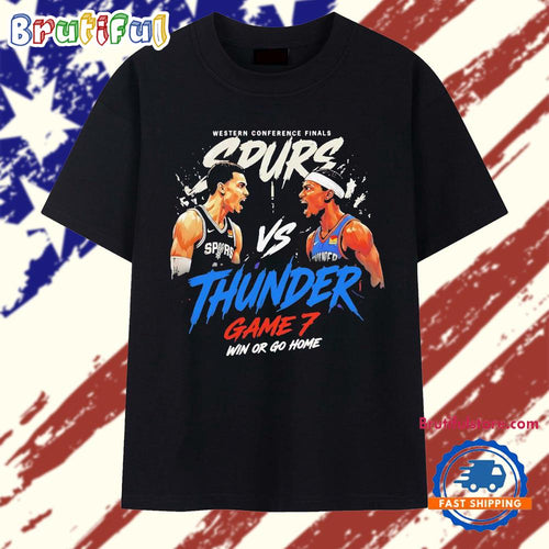 Victor Wembanyama vs Shai Gilgeous-Alexander NBA Game 7 Western Conference Finals retro T Shirt