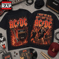 Vintage ACDC I May Be Old Graphic 3D Shirt , Music Trend Shirt