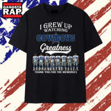 Vintage Dallas Cowboys I Grew Up Watching Greatness Signatures 2026 T Shirt