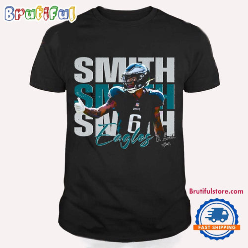 Vintage Devonta Smith 6 Philadelphia Eagles Football Players Super Bowl 2025 T Shirt