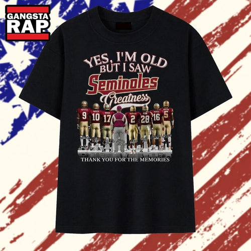 Vintage Florida State Seminoles Greatness Signatures T Shirt