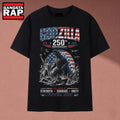 Vintage Godzilla America 250th Anniversary 1776 2026 Patriotic Graphic T Shirt, Music 2D Shirt