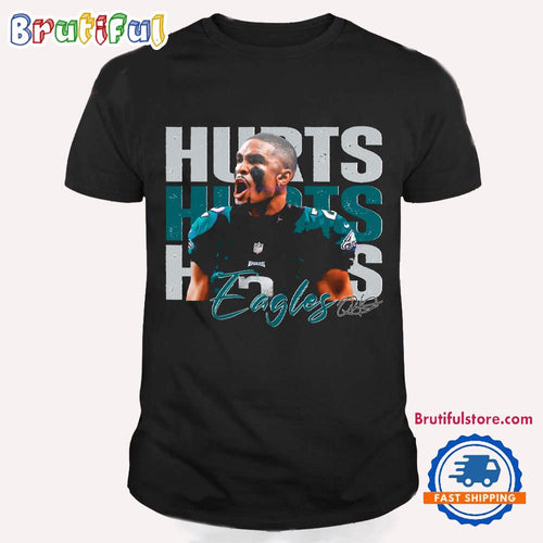 Vintage Jalen Hurts 1 Philadelphia Eagles Football Players Super Bowl 2025 T Shirt