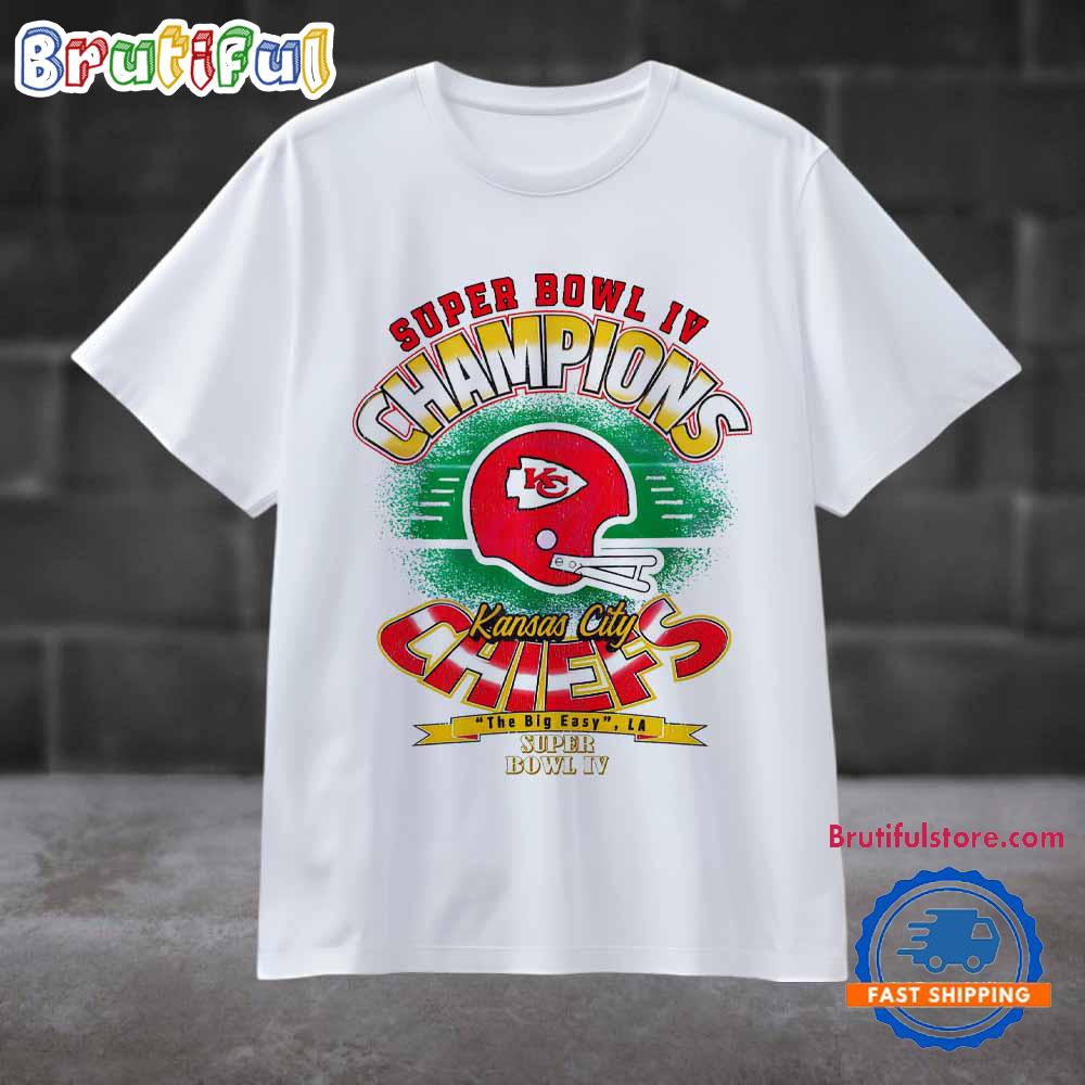 Vintage Kansas City Chiefs Super Bowl Iv Champions T Shirt
