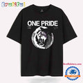 Vintage One Pride Detroit Lions Logo Mascot T Shirt