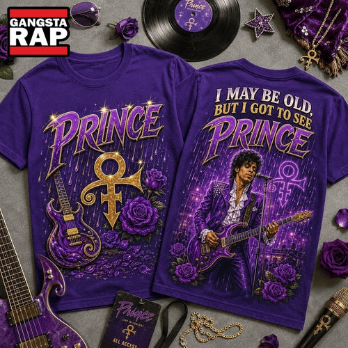 Vintage Prince I May Be Old Graphic 3D Shirt , Music Trending 3D Shirt