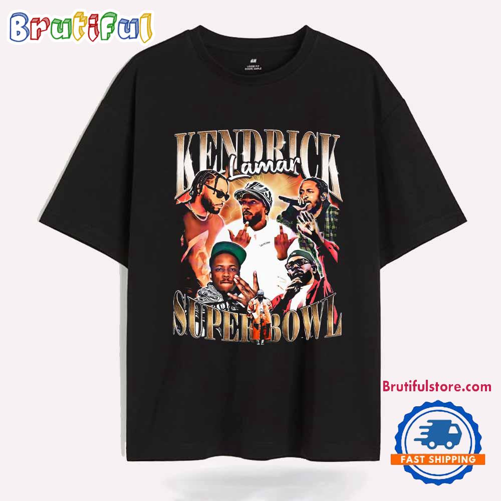 Vintage Superbowl 90s Kendrick Lamar Hip Hop Rapper T Shirt