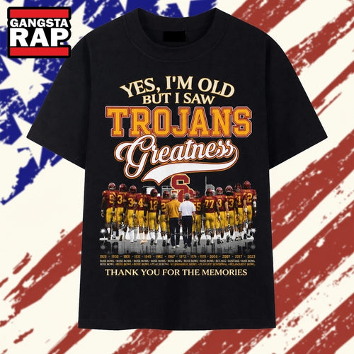 Vintage USC Trojans Yes I’m Old But I Saw Greatness Football T Shirt