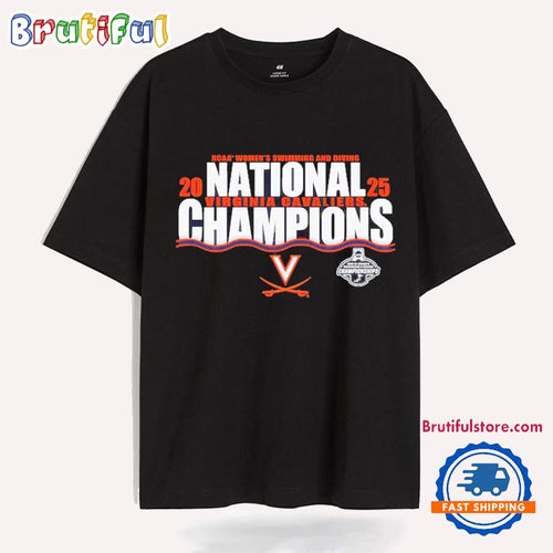 Virginia Cavaliers 2025 NCAA Women’s Swimming and Diving National Champions T Shirt
