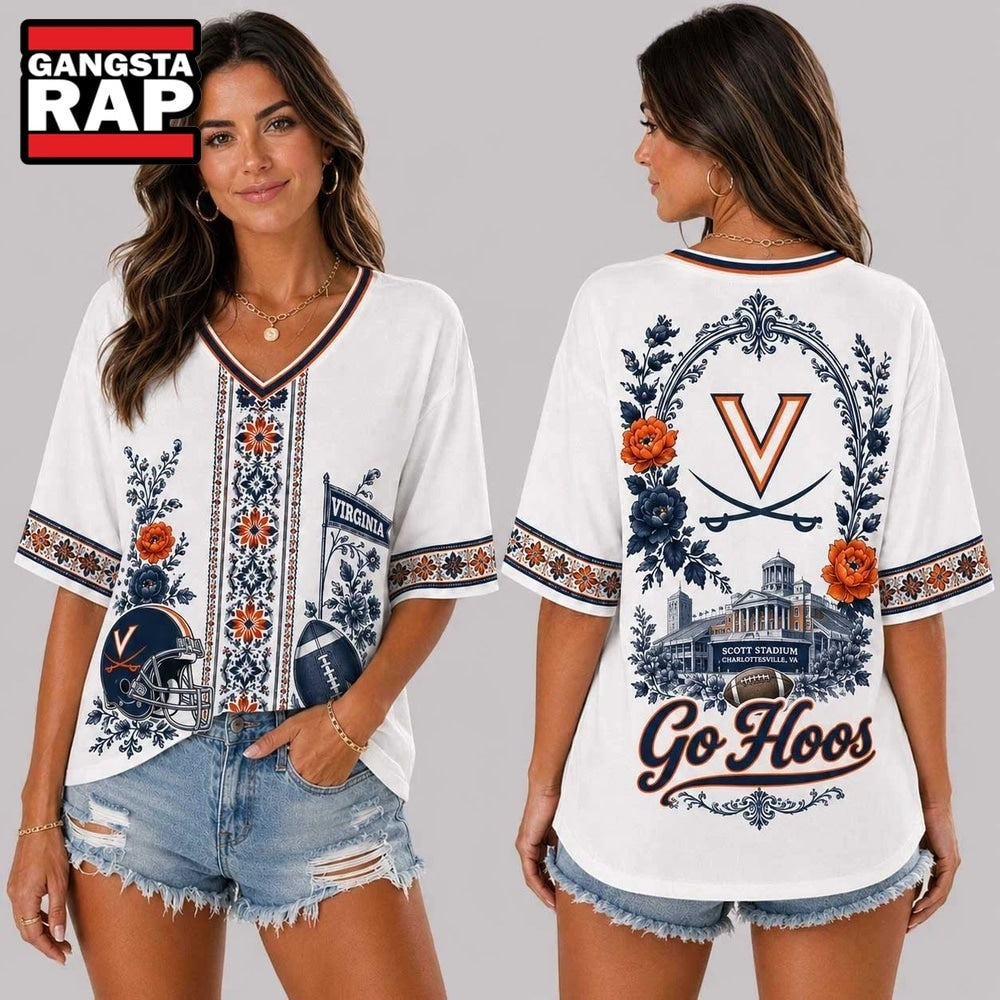 Virginia Cavaliers NCAA Collegiate Pride Collection V Neck T Shirt