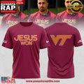 Virginia Tech Hokies Jesus Won 2025 Unisex T Shirt