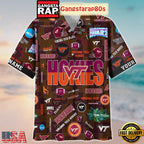 Virginia Tech Hokies Solgan HokieBird True Fan Spirit Custom Name Aloha Hawaiian Shirt