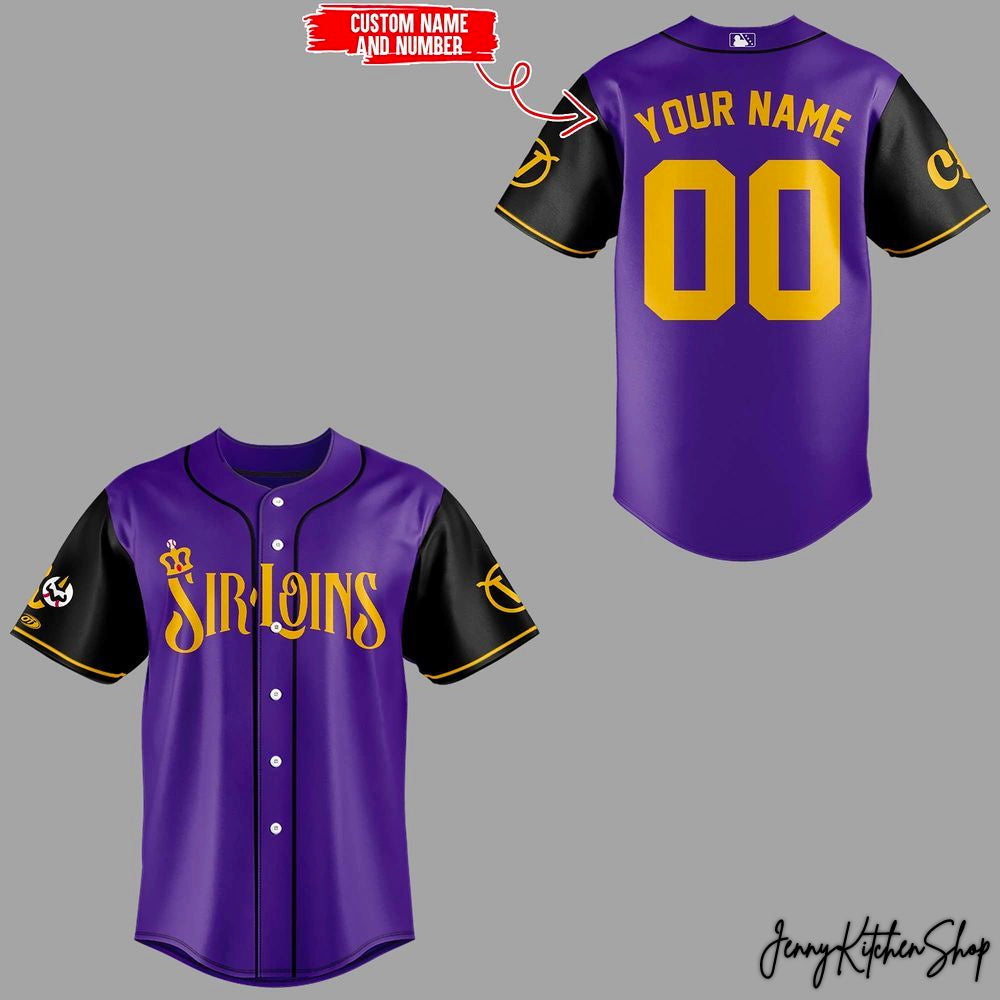 Visalia Rawhide Central Valley Sir Loins 2026 Baseball Jersey